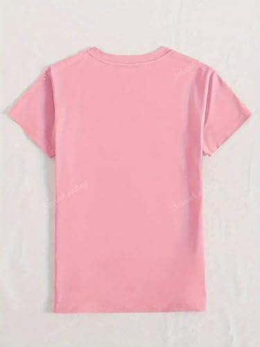 Image of Lymio T Shirt for Women's | Cute Printed Women's T-Shirts | Korean Style Casual Wear Tops | Available in Pack of 2 (T-W-L-04-06)