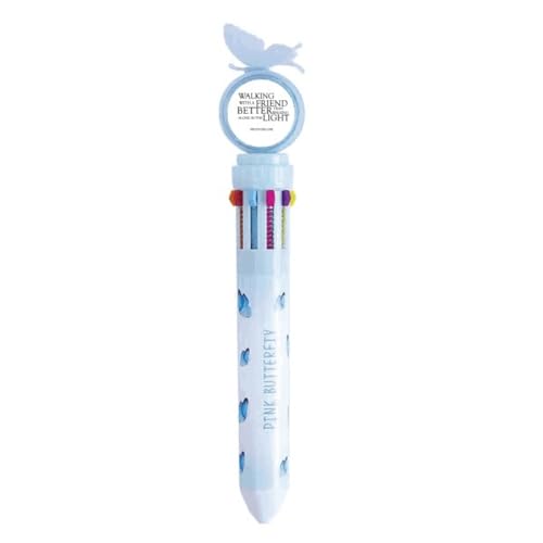 Stylo bille rétractable multicolore Helen Keller amitié écriture