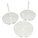 LITKO 80mm Circle Flight Stands with 3 inch HD pegs, 3mm Clear (3)