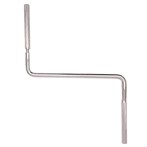 TUOREN Cowbell Mounting Extension Bracket Removable Long Percussion Z Shape Rod 10mm Drum Rod Cowbell Arm Holder Rod Percussion Mount Accessories for Bass Drum Hoop Drum Set Cymbal Stand Clamp