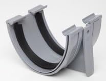 POLYFLOW Polypipe Deep Capacity [Grey] Gutter Union RD502 for 117mmx 75mm PVCu Half Round deepline guttering Systems