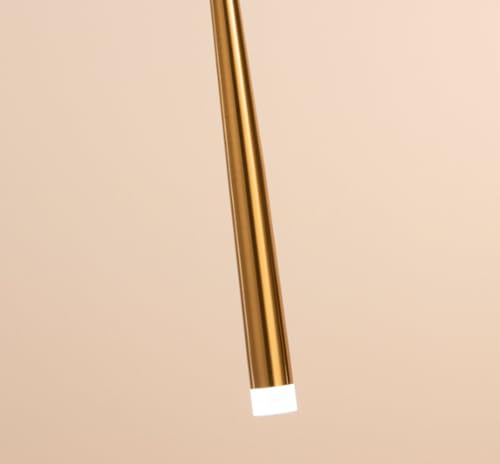 Lámpara colgante LED cono dorado de 3000K para techo de cocina y sala de estar 6