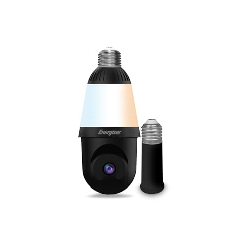Energizer Smart 2K Light Bulb Security Camera, 1000 Lumens LED Light, 5G&2.4G Wi-Fi Outdoor Socket Camera, Pan Tilt Auto Tracking, (Black, App Enabled Smart Detections) - image 8
