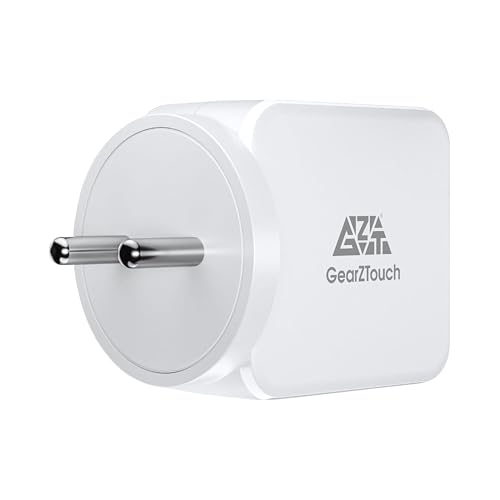 Image of GEARZTOUCH 100W SuperVOOC Power Adapter with Red Cable- Ultra Fast SuperVOOC Quick Flash Charger Compatible with 12 /12R /11 /11R /10 /10R, Nord CE 3 Lite 5G, Nord 2T 5G, Nord CE 2 Lite 5G, Nord 5G(White)