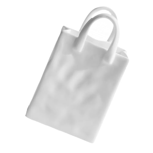 GRIRIW Vaso a Bocca Larga in Ceramica Decorativo Manici, Portapenne Da Borsa Compatto Per Fiori Freschi e Organizzazione Scrivania, Contenitore Multifunzione Per Arredamento Casa