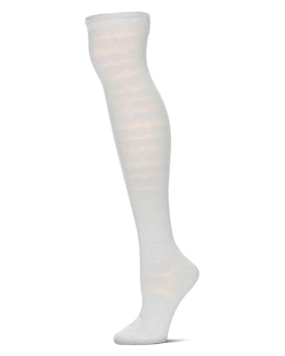 Image of MeMoi Jumbo Cable Over The Knee Cotton Blend Warm Socks