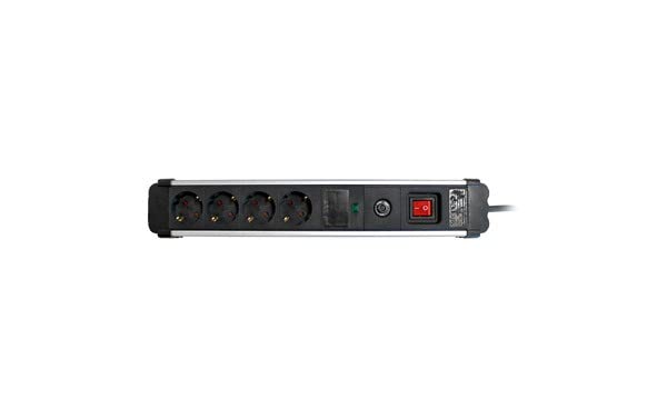 SIMON Brico Extrapower – Base/S 4 presa 1,5 m 3 G1,5 Grigio/Nero FAJIN