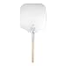 New Star Foodservice Inc. 50196 Wooden Pizza Peel, 16" x 18" x 36", Aluminum w/wood handle