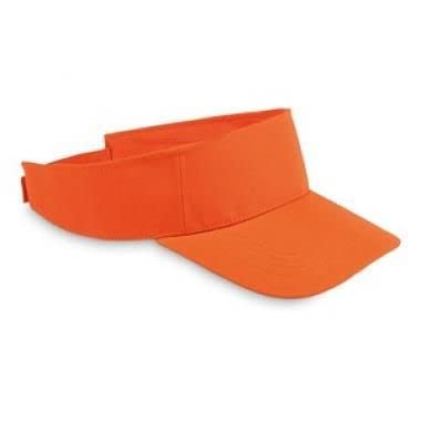 MalvinaSports Sun Visor Hats Adjustable Visor Cap Athletic Visor Hat for Men & Women (Orange)