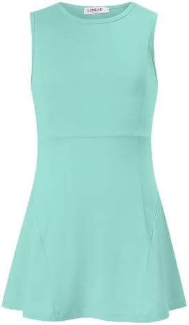 LIONJIE Girls Sleeveless Tennis Golf Sport Dress Outfit Athletic Pleated Skirt Sets with Built-in Shorts Pockets 3-12 Years, Mint Green, 9-10 Years: Buy Online at Best Price in UAE - Amazon.ae LIONJIE Girls Sleeveless Tennis Golf Sport Dress Outfit Athletic Pleated Skirt Sets with Built-in Shorts Pockets 3-12 Years, Mint Green, 9-10 Years: Buy Online at Best Price in UAE - Amazon.ae