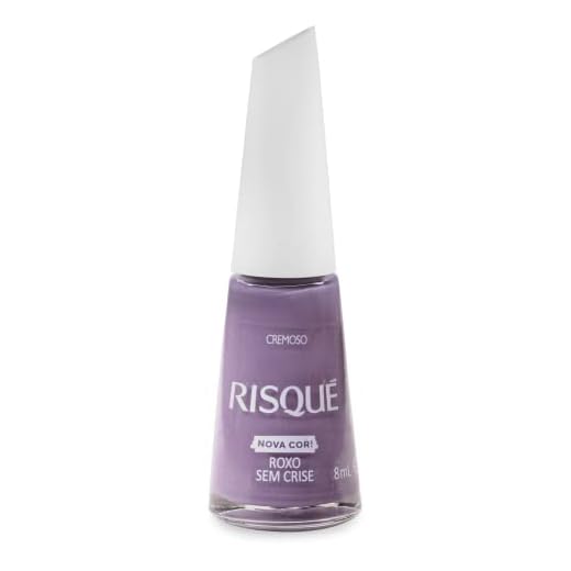 Risqué Esmalte Roxo Sem Crise Cremoso 8Ml