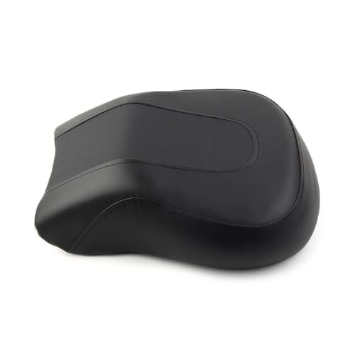Coussins de siège passager en PU noir étanche pour moto Softail FLSTF