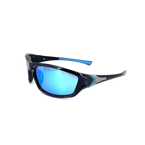 JAQVCTSC Polarisierte Brille für Outdoor-Sport Herren Damen Sonnenbrille Angelbrille Campingbrille Wanderbrille Fahrbrille, blau, Einheitsgröße