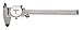 Westward 4KU74 Dial Caliper, 0-6 In, 1 5/8 In Jaw