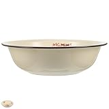 Bol vintage en émail : peut servir de bassine à pâte, de bassine à vaisselle, de corbeille à fruits et bien plus , bol mélangeur d'inspiration vintage