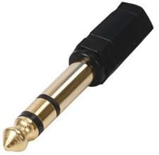 Indigo Banana 3.5mm-6.35mm Headphone Stereo Audio Adapter - Black