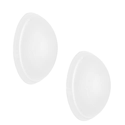 WAGNER design yourself Fermaporta a Muro/Paracolpo-Set a 2 Pezzi-per avvitare o incollare, Bianco Satinato, 2 cm