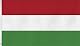 Normani Flagge mit zwei Metallösen zur Befestigung – 90 x 150 cm, Ungarn