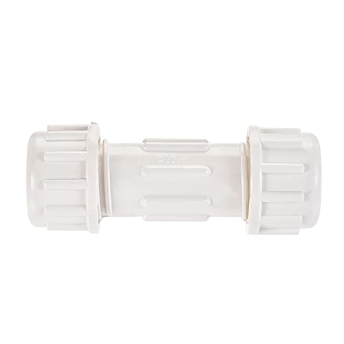 Uxcell Pvc Compression Plumbing Coupling Straight Pipe Fitting Extension 20Mm White #TOP3