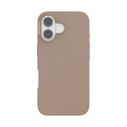 Image of PopSockets iPhone 16 Case Compatible with MagSafe, Phone Case for iPhone 16, Wireless Charging Compatible, Case Only, Cute Latte