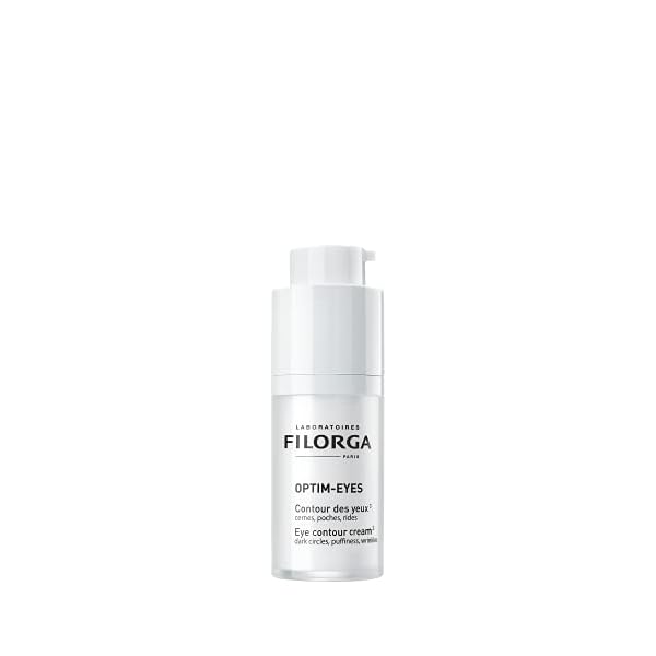 Filorga Optim-Eyes Eye Cream, Revitalizing 3-in-1 Skin Treatment for Rapid Reduction of Dark Circles, Wrinkles & Puffiness Around the Eyes, 0.5 fl. oz.