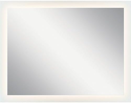 Elan Frosted Glass Rectangular LED Bathroom Vanity Mirror