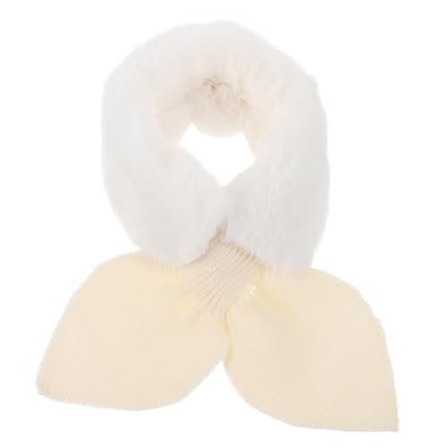 Bufanda infantil antitirones con cuello de peluche para proteger a bebés del frío