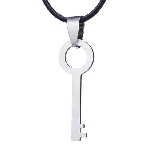 Sopodbacker Collar Colgante Cadena Hombre Mujer Joyas Necklace Colgante De Cerradura Y Llave Collares Pareja Amante Joyería Hombres Niña Plata