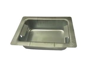 FIGEVIDA Cassetto vaschetta portacenere per Camino e Stufa a Pellet 24 x 19 x 7 cm per Clam in lamiera Stampata