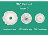 WSJ 390 Full Set of Motor Gear Box Large Gear Middle Gear Small Gear for Kids Ride On Car, 390 Gearbox Accessory Children Electric Ride on Toys Replacement Parts