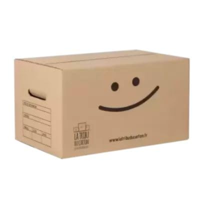 KIT Déménagement T3 Renforcé avec 20 Cartons Standard avec Poignées, 10 Cartons Renforcés, 10 Cartons à Livres, Film à Bulles et 1 Adhésif Offert