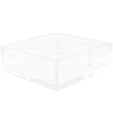 Cabilock Portatovaglioli Trasparente Porta Tovaglioli in Acrilico Vassoio Porta Tovaglioli Piatto...