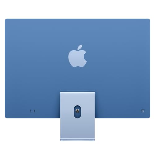 Image of Apple iMac All-in-One Desktop Computer with M4 chip with 8-core CPU and 8-core GPU: 24-inch Retina Display, 16GB Memory, 512GB Storage; Blue
