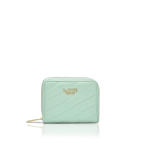 Image of Lavie Luxe Women's Diagonal Flap 25 Quilted Small Zip Wallet | Gift for Women