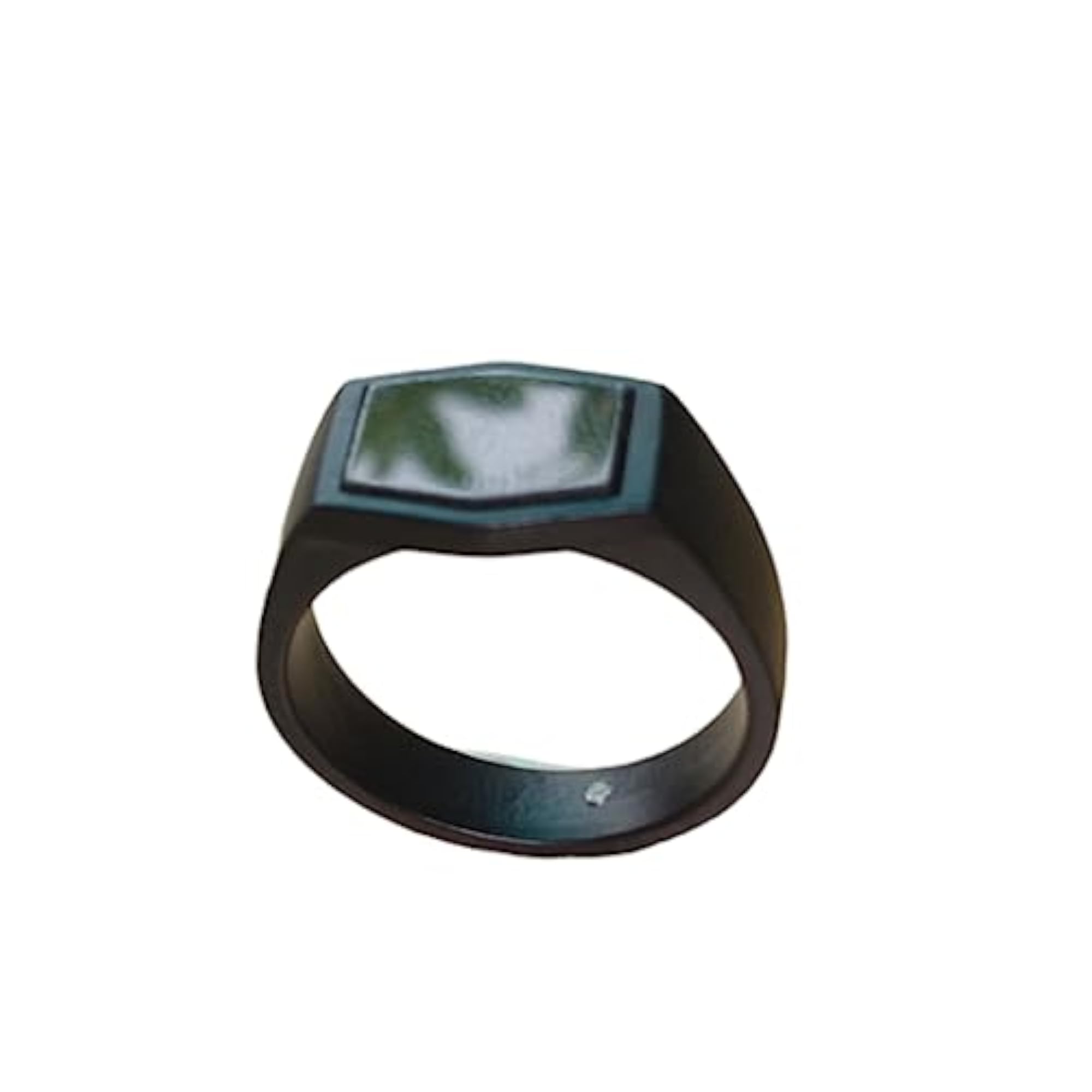 Plain Wide Black Ring for Men and Boys