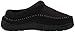 Dearfoams Men's Thompson Cozy Memory Foam Indoor Outdoor Clog House Slipper, Black, X-Large