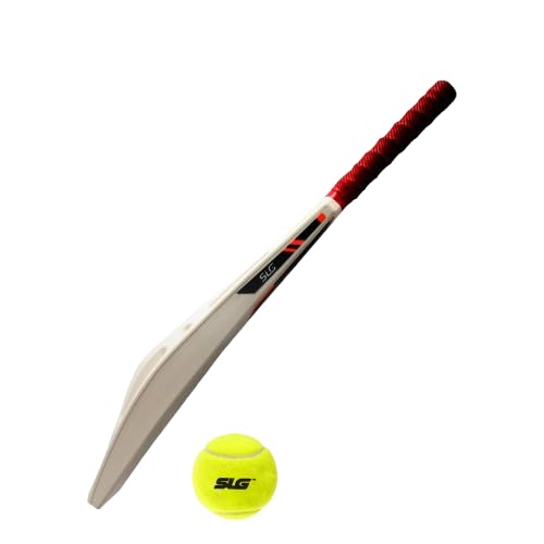 SLG Cricket Plastic Scoop Bat | Full Size Lightweight Training & Practice Bat for Tennis Ball, Soft Ball & Kids Play-image-31