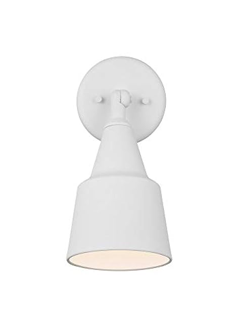 Generation Lighting 8560701-15 Outdoor Flood Light Adjustable Swivel Aluminum Flood Light, 1-Light 120 Watt, 12 H x 6 W, White