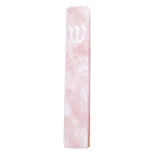 Mezouzah coque quartz rose A&S décorer l'entrée de votre maison