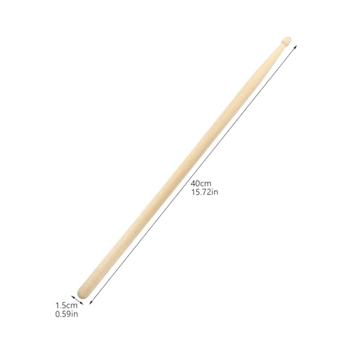 4 pares de baquetas de madera maple tamaño 5A miniatura 2