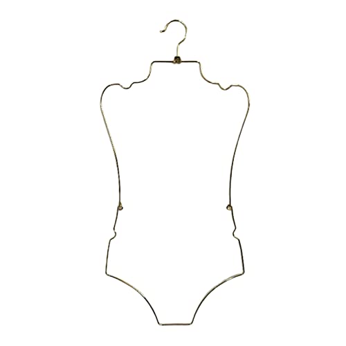 GiaoRosi Perchero de Cuerpo, Organizador Portátil para Armario, Percha para Bikini, Percha para Trajes de Baño, Percha, Dorado