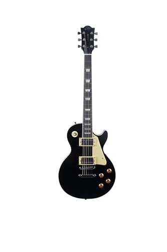 Guitare électrique LS-300 double humbucker instrument de musique rock noir