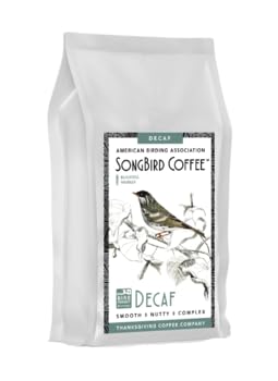 Thanksgiving Coffee "SongBird Organic Decaf" Medium Roasted Organic Shade Grown Whole Bean Coffee - 12 Ounce Bag