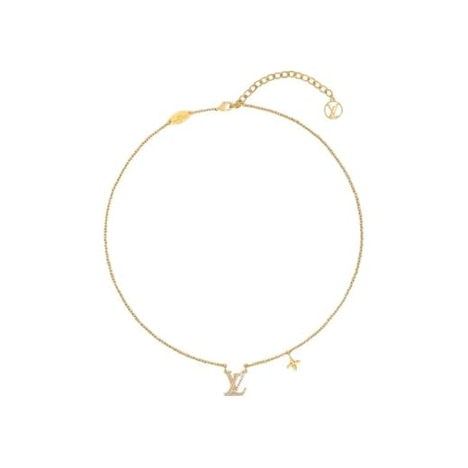 18k Gold-Plated Adjustable Crystal Pendant Necklace, Delicate Chain Women's Fashion Jewelry