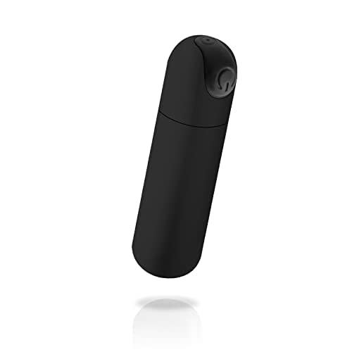 Upgraded Massager 10 Modes Quiet Massage Stick Tool Handheld Travel Pocket Portable Cordless Soft Toy Black