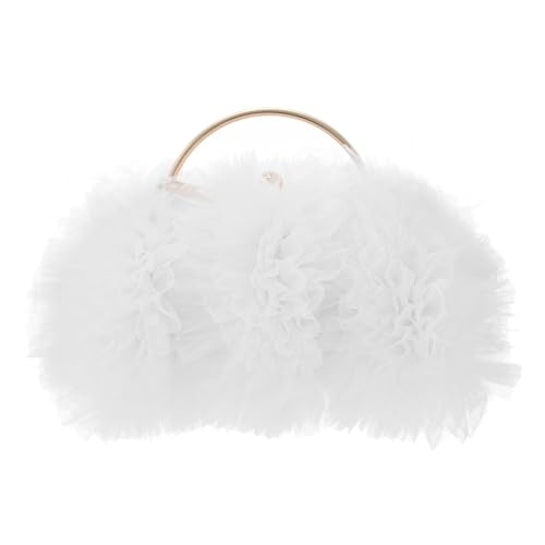 Jywmsc Blumen Clutch Geldbörse für Frauen Formal Satin Abendtasche Blumen-Hochzeitstaschen Party Prom Handtaschen