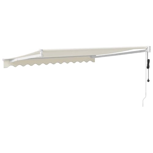 Auvent rétractable automatique crème 3x2,5 m électrique pour terrasse