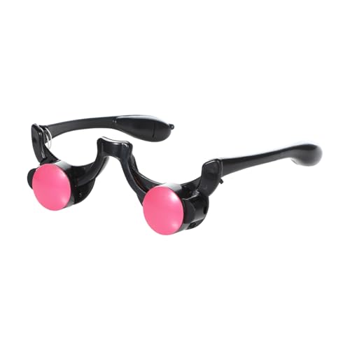 Qchomee 2Pcs Halloween Glow Glasses Light Up LED Glasses Red Eyewear Devil Death Cosplay Halloween Costume Accessories Party Scary Glowing Eyeglasses Goggles Cool Props (Black-3Pcs) - Image 2