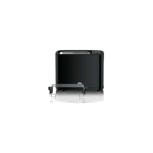 Braun HT 3010 BK Toaster mit Doppelschlitz und Brötchenaufsatz