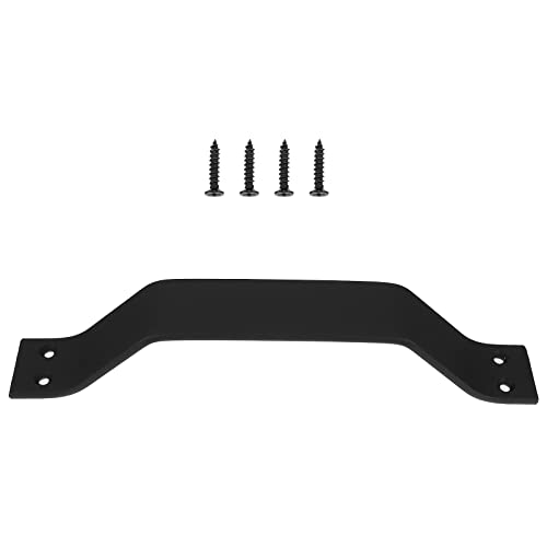 Ultechnovo Garage Door Handle Steel Door Handle Black Carbon Stainless Steel Body Double- Sided Handle Door Kitchen Furniture Closet Drawer Handle Household Door Accessory Barn Door Handles #TOP23